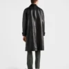 Abrigo de cuero oversize Abrigo de cuero oversize