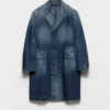 Abrigo de denim lavado Abrigo de denim lavado