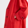 Abrigo de gabardina de un solo pecho