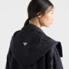 Abrigo de mohair de cabrito y Re-Nylon de un solo pecho Abrigo de mohair de cabrito y Re-Nylon de un solo pecho
