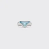 Anillo con logotipo de topacio azul suizo Anillo con logotipo de topacio azul suizo