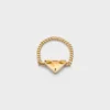 Anillo Eternal Gold Chain en oro amarillo con cuarzo verde Anillo Eternal Gold Chain en oro amarillo con cuarzo verde