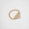 Anillo Eternal Gold Chain en oro amarillo con cuarzo verde Anillo Eternal Gold Chain en oro amarillo con cuarzo verde