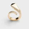 Anillo Eternal Gold Snake en oro amarillo y diamantes
