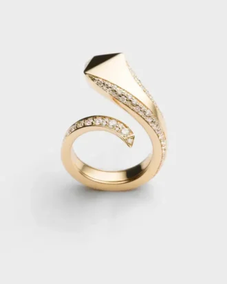 Anillo Eternal Gold Snake en oro amarillo y diamantes