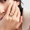 Anillo Eternal Gold Snake en oro amarillo y diamantes
