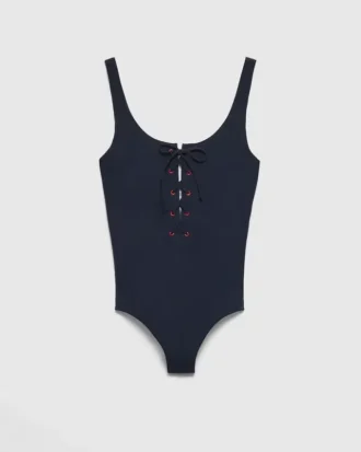 Bañador de una pieza de jersey elástico