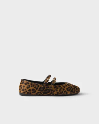 Bailarinas de cuero estampado