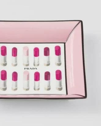 Bandeja multiusos cuadrada grande de porcelana – Lipstick