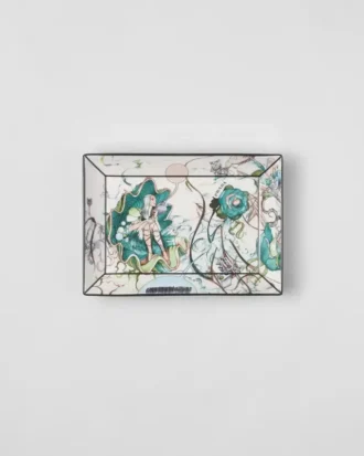 Bandeja rectangular grande de porcelana – Florid