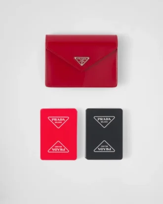 Baraja de cartas con estuche de cuero Baraja de cartas con estuche de cuero