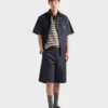 Bermudas de denim sin tratar
