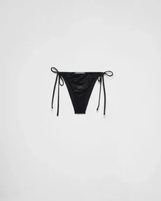 Bikini de jersey con pedrería