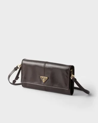 Billetera de cuero con correa para el hombro