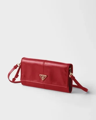 Billetera de cuero con correa para el hombro