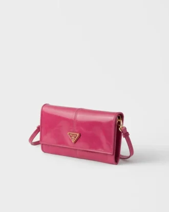 Billetera de cuero con correa para el hombro