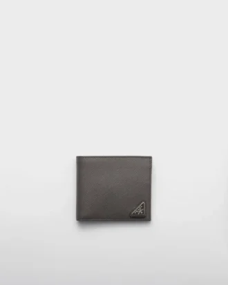 Billetera de cuero Saffiano con monedero