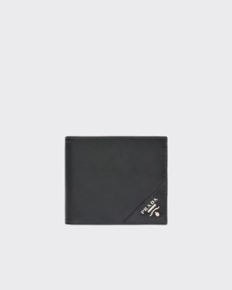 Billetera de cuero Saffiano con monedero
