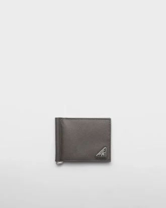 Billetera de piel Saffiano