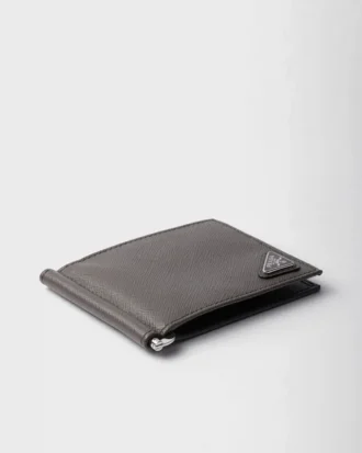 Billetera de piel Saffiano