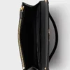 Billetera de piel Saffiano con correa para el hombro Billetera de piel Saffiano con correa para el hombro