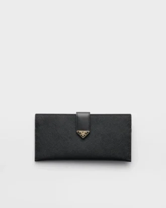 Billetera grande de Saffiano y cuero Billetera grande de Saffiano y cuero