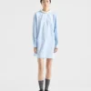 Blusa de popelín a rayas bordada Blusa de popelín a rayas bordada