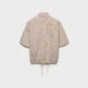 Blusa de popelín con estampado de cuadros bordado Blusa de popelín con estampado de cuadros bordado