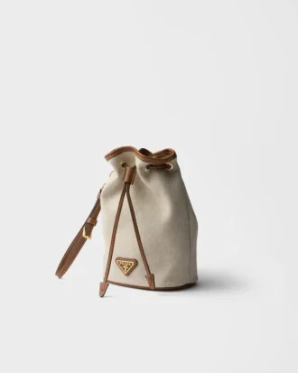 Bolsa de lona y cuero