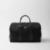 Bolsa de viaje de Re-Nylon y piel Saffiano Bolsa de viaje de Re-Nylon y piel Saffiano