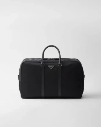 Bolsa de viaje de Re-Nylon y piel Saffiano