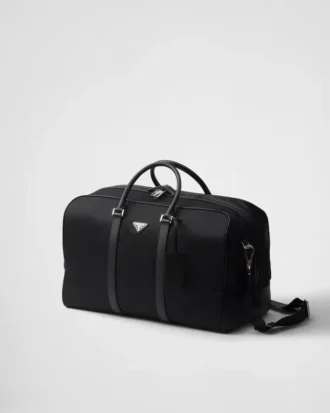 Bolsa de viaje de Re-Nylon y piel Saffiano