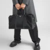 Bolsa de viaje de Re-Nylon y piel Saffiano Bolsa de viaje de Re-Nylon y piel Saffiano