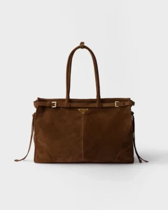 Bolso de ante extragrande Prada Bonnie