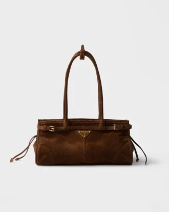 Bolso de ante mediano Prada Bonnie