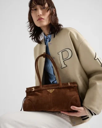 Bolso de ante mediano Prada Bonnie