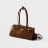 Bolso de ante mediano Prada Bonnie