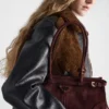 Bolso de ante mediano Prada Bonnie