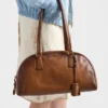 Bolso de cuero Prada Bowling mediano con asa superior Bolso de cuero Prada Bowling mediano con asa superior