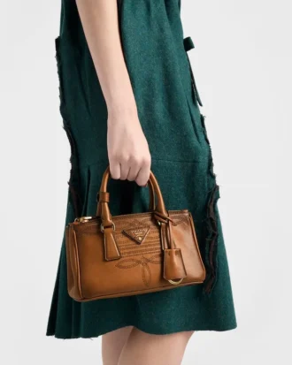 Bolso de cuero Prada Galleria Mini