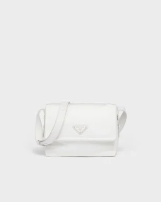 Bolso de hombro acolchado pequeño de Re-Nylon Prada Traveller
