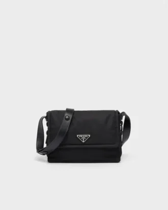 Bolso de hombro acolchado pequeño de Re-Nylon Prada Traveller