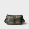 Bolso de hombro con cremallera de cuero envejecido