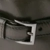 Bolso de hombro con cremallera de cuero envejecido