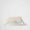 Bolso de hombro con solapa de piel Saffiano