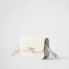 Bolso de hombro con solapa de piel Saffiano