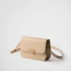Bolso de hombro con solapa de piel Saffiano