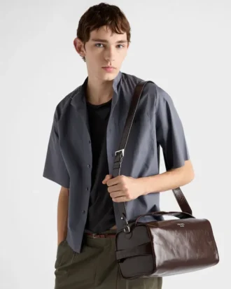 Bolso de hombro de cuero