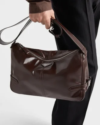 Bolso de hombro de cuero