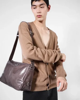 Bolso de hombro de cuero